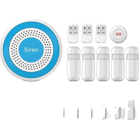 Système d'alarme domestique, installation sans fil, contrôle par application intelligente, A519W-F (1/2)