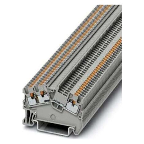Bloc de jonction de traversée Phoenix Contact PTS 1.5/S-TWIN, 0.14  1.5mm², Enfichable, Gris ( Prix pour Paquet de 50 )
