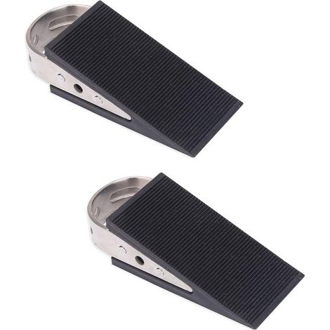 GROOFOO Cale de porte,cales d'arrêt de porte 2PCS,cale de porte en caoutchouc inférieure,brouilleur de porte antidérapante,butée de cale de porte robuste pour la maison et le bureau (1/5)