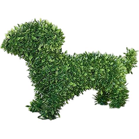 Statue de chien décorative en forme de chien qui urine, topiaire de chien en flocage, sculptures de chien pour la décoration extérieure (1/5)