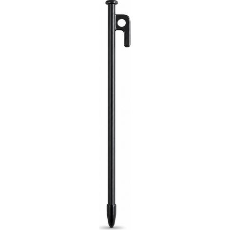 Piquet de tente acier 30 cm avec capuchon pour camping extérieur (1/5)