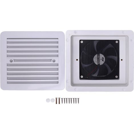 Zoternen Ventilateur de ventilation latérale RV 12V à sens unique de ventilation éolienne silencieuse pour les véhicules de camping de remorque de camping-car yachts 8.07x7.28in (1/5)