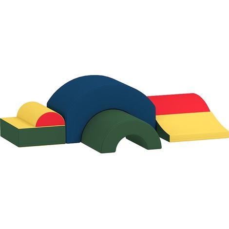 Module motricité bébé 5PCS parcours motricité bébé en mousse EVA pour enfants d'âge préscolaire, multicolore
