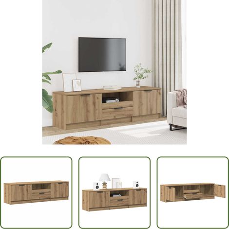 Holzwerkstoff - TV-Schrank Artisan-Eiche 140 x 35 x 40 cm Holzwerkstoff (1/5)