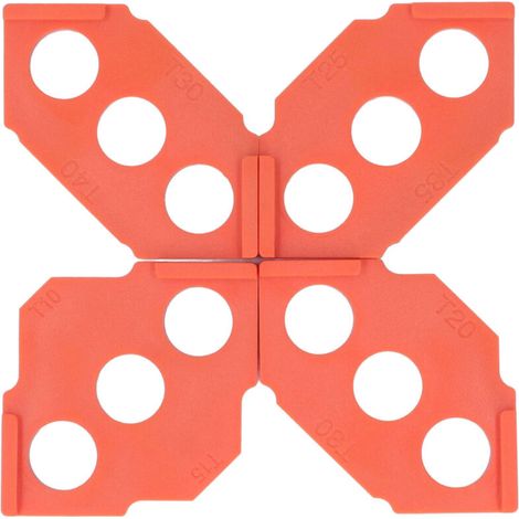 Jeffergarden Jeu de 4 Gabarits Rayon pour Défonceuse – Ensemble Patrons pour Arrondi de Coin et Bords – pour Dégauchisseuse et Travail du Bois (1/5)
