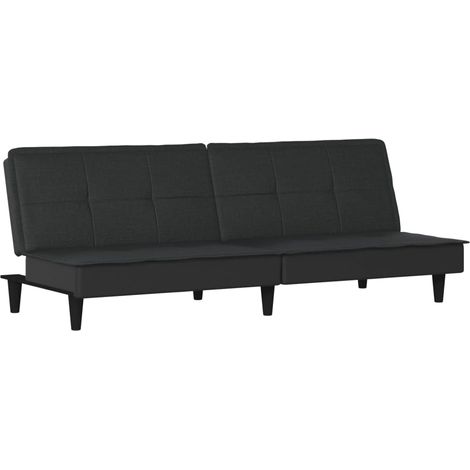 Canapé Sofa-lit noir tissu