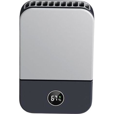 Mini-Nackenventilator zum Aufhängen – Leistungsstark und leise – 3 Geschwindigkeitsstufen, wiederaufladbar – Schwarz (1/4)