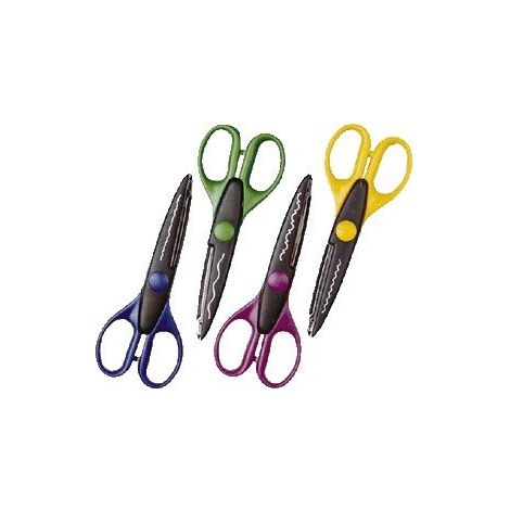 WEDO - 1X CISEAU CRANTEUR, DÉCOUPE EN FORME DE VAGUES, LONGUEUR: 160 MM, MODÈLE VERT 77 1901