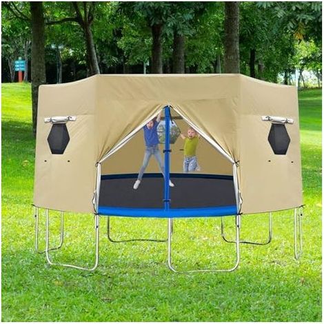 Trampolin-Zeltabdeckung – 1,8 m Durchmesser, Sonnenschutz für Trampoline, wasserdicht, faltbar, UV-beständig, komfortabel und sicher (1/5)