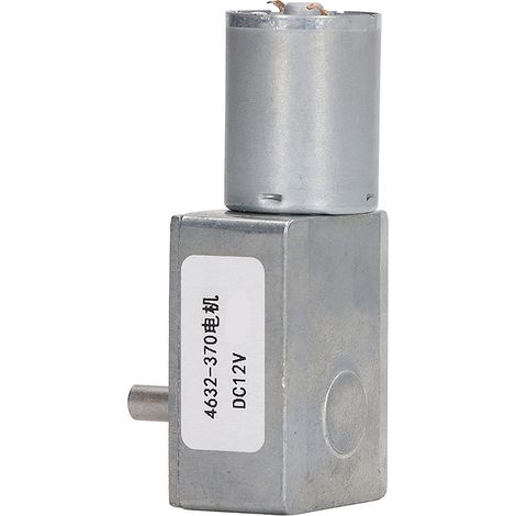 Moteur à réduction de vitesse autobloquant et résistant à l'usure 4632-370, moteur à engrenage à vis sans fin pour imprimante, 12 V CC, 1 tr/min (1/5)