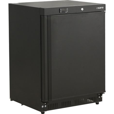 Réfrigérateur noir compact 129L ventilé avec contrôle numérique - Dégivrage auto - Saro