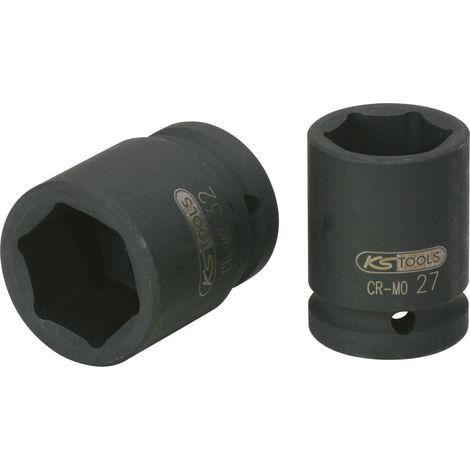 KS Tools 3/4" Sechskant-Kraft-Stecknuss, kurz, 1.1/8" (1/4)