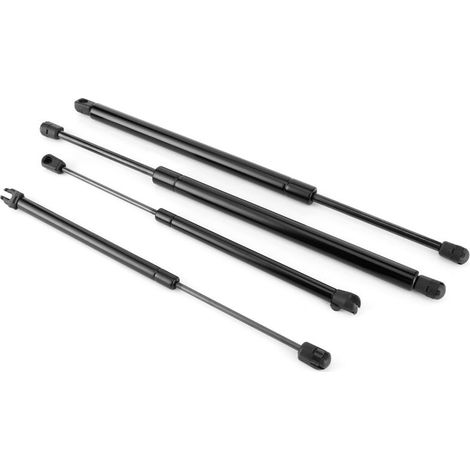 Ressort de vérins à gaz, 4 pièces vérins à gaz Support ressort AU hayon fenêtre arrière adaptée pour Nissan Pathfinder R51 05-12 alliage d'aluminium noir (1/5)