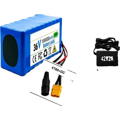 Batterie, 36V, capacité de 100Ah, 10s4p-XT60-DC (1/2)