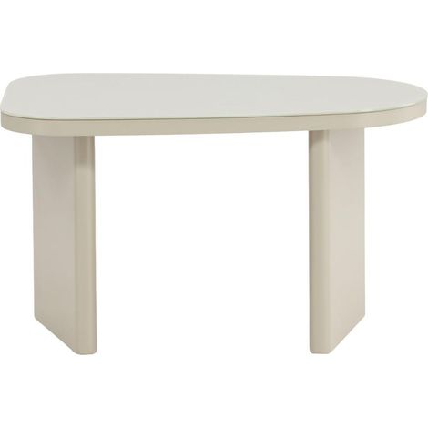 Grönvik table d’appoint blanc table de nuit beige. (1/5)