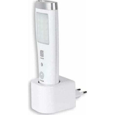Lampe torche,Lampe de nuit, détecteur d'urgence, 3.7V/250MAH, batterie NiMH, blanc, 1788056mm, 1pc (1/4)