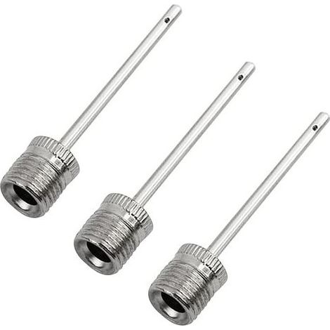 Aiguille de gonflage pour Pompe à balles (Lot de 3) - Aiguilles de Pompe à air en Acier Inoxydable - Idéales pour gonfler Tous Les Ballons de Sport (1/5)