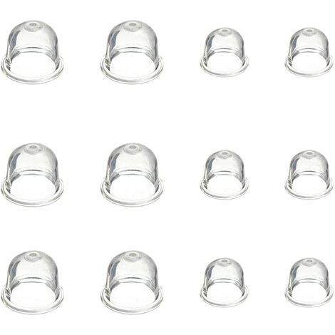 12 Pièces Carburateur Amorce Pompe Ampoule 19 mm et 22 mm Poire Pompe Amorcage Accessoires de Carburateur pour Debroussailleuse Tronçonneuse Souffleur Tondeuse, (1/5)