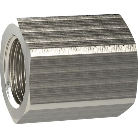 Riegler Muffe mit Außensechskant reduzierend G 3/4 i. M16x1,5 i. MS vern. (1/2)
