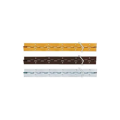CERNIERE A METRAGGIO DA MT.2  mm.32x0,7 ferro brunito