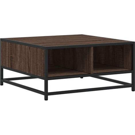 Maison Exclusive - Couchtisch Braun Eiche 60,5x60,5x30 cm Holzwer