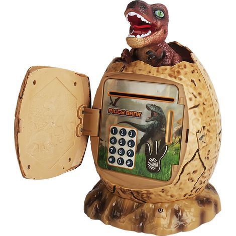 Elektronische Spardose für Kinder, Dinosaurier-Ei-Spardose mit Sicherheitscode, Musik und Licht, Oster-, Geburtstags- und Weihnachtsgeschenk für Jungen und Mädchen (1/5)