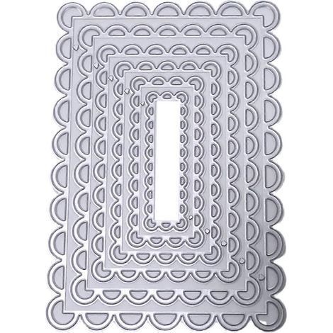 Rechteckige Rahmen, Metall-Stanzformen, Schablone, DIY-Scrapbooking-Album, Papierkarten-Vorlage, Prägeform, Basteln