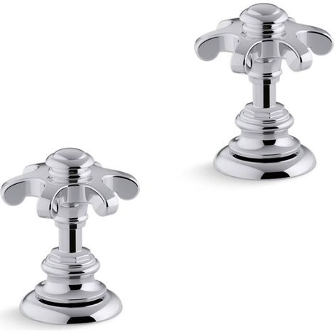 Kohler Artifacts Prong Bathroom Basin Tap Handles Only Polished Chrome