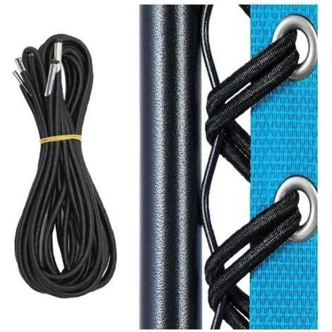 pair Corde de Remplacement - Universel - 4 Cordes Élastiques - 2m Long - 1.35m Court - Oxford Blanc (1/4)