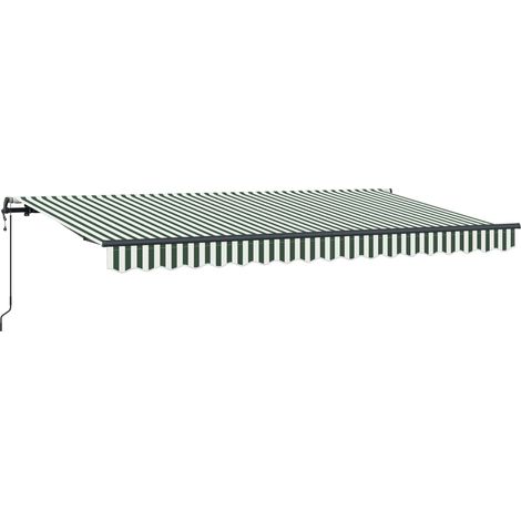Maison Exclusive - Tenda Retrattile Verde 400 x 200 cm Tessuto (1/5)