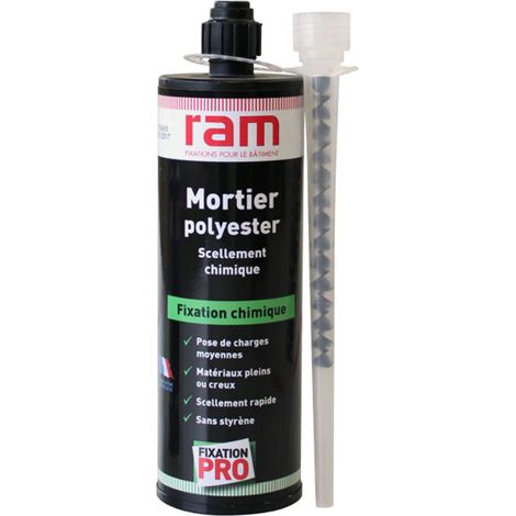 Cartouche scellement chimique 170 ml + canule agrément ATE - Ram