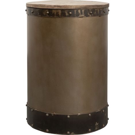tavolo d'appoggio in legno di Mango 42x42x64 marrone laccato HEAVY INDUSTRY 259