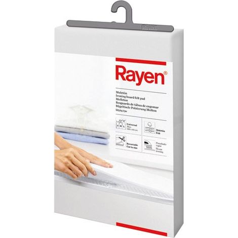 Molleton de repassage découpable 130x40cm – Feutre épais pour tables de repassage – Accessoire professionnel pour repassage efficace – Rayen