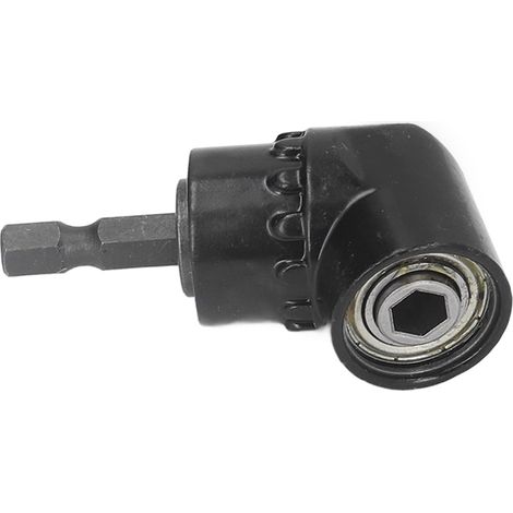 Adaptateur perceuse angle droit porte-embout coudé accessoire queue hexagonale 1/4 pouce acier vanadium chrome (1/5)
