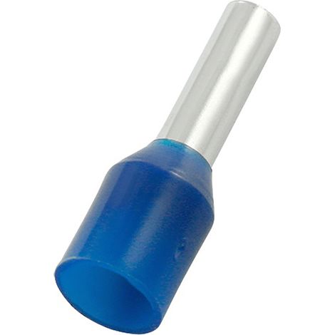 Embout à sertir 2.5mm², Bleu, longueur 10mm