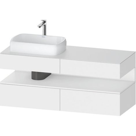 DURAVIT QA4765018180010 QAT KWTU WH Angle 1400x550x600 Blanc mat H
