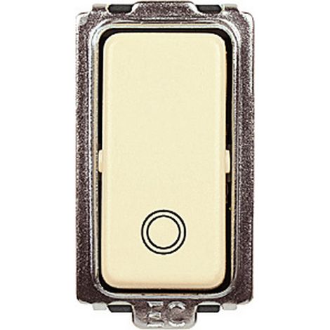 Interruttore a Pulsante Unipolare 16A Compatbile Serie Magic Bticino Ticino (1/2)