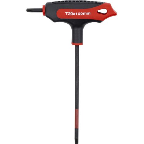 STIER T-Griff-Schraubendreher, Torx, TX20, als Kurz- oder Langklinke nutzbar, optimale Kraftübertragung (1/4)