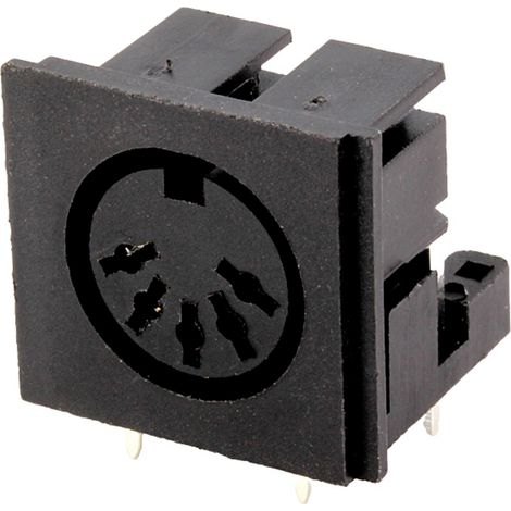 Connfly DS1093-07BN50X Prise encastrée embase femelle horizontale Nombre de pôles: 5 noir 1 pc(s) Tr