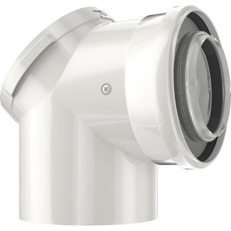 Coude double Bosch conc. avec ouverture d'inspection 87 degrés DM 80/125 mm