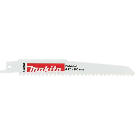Accessoires - Set lames de scie 6 TPI, longueur 150 mm, 5 pièces P-05088