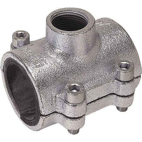 Abrazadera de reparación de hierro fundido ANB Gebo de 1 1/2'' x 3/4'' con junta profesional (1/3)