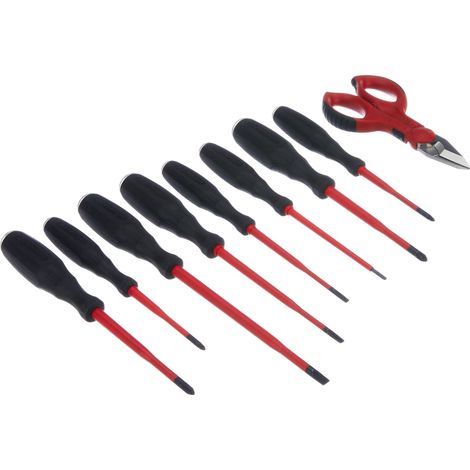 Intercable Set 8 Giraviti con Forbici F1 da elettricista (1/3)