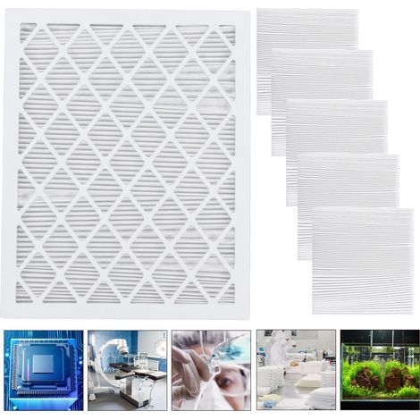 MERV-8-Luftfilter, 40,6 x 50,8 x 2,5 cm, für zentrale Klimaanlagen und Heizkessel, mit 1 wiederverwendbarem Rahmen und 6 tiefgefalteten HVA-Filtern. Luftreiniger für bessere Luftqualität zu Hause und (1/5)