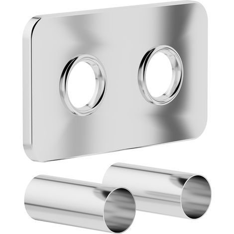 Mexen Uni-Term Conjunto de enmascaramiento doble para radiador, cromo - W910-000-01 (1/3)
