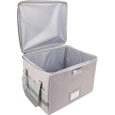 Faltbarer, feuerfester und wasserdichter Aktenorganizer für Büro und Zuhause einfach zu bedienende Aufbewahrungsboxen für alle Arten von Dokumenten. (1/5)