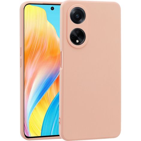 Funda para Oppo A58 4G, silicona ligera, rosa