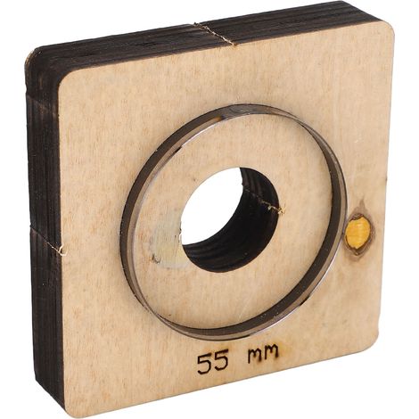 Poinçon de découpe circulaire en acier allié pour cuir, diamètre 55mm, outil DIY (1/5)