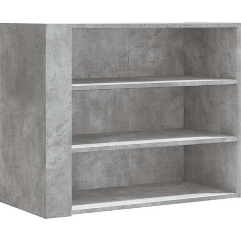 Maison Exclusive - Armadietto a Muro Grigio Cemento 75x35x60 cm in Truciolato