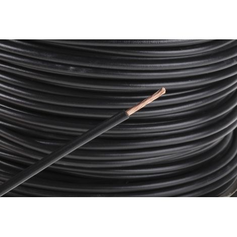 Câble triple homologation RS PRO, Noir, Section 2,5 mm² 1 kV c.c., 600 V c.a., , Triple homologation ( Prix pour Bobine de 100 Mètres )